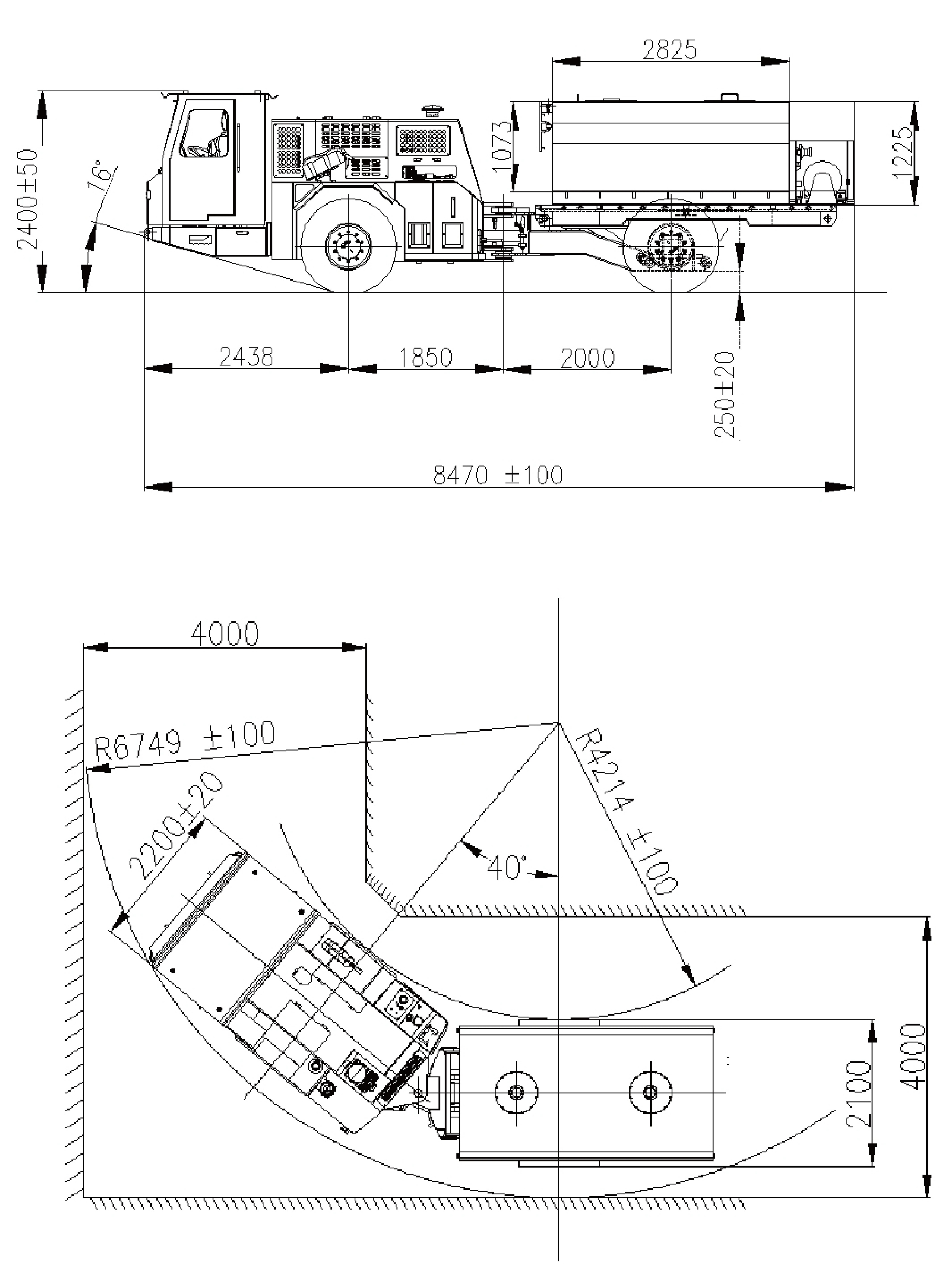 Dimensiunile totale ale FUD05